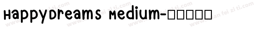 HappyDreams Medium字体转换